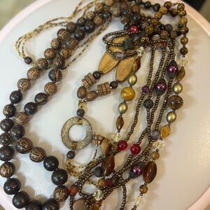 Assortment of Brown Necklaces